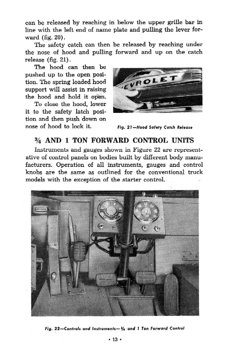 1951 Chevrolet Trucks Operators Manual Page 104